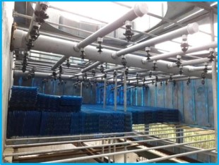 Water Distribution Pipes with Spray Nozzles